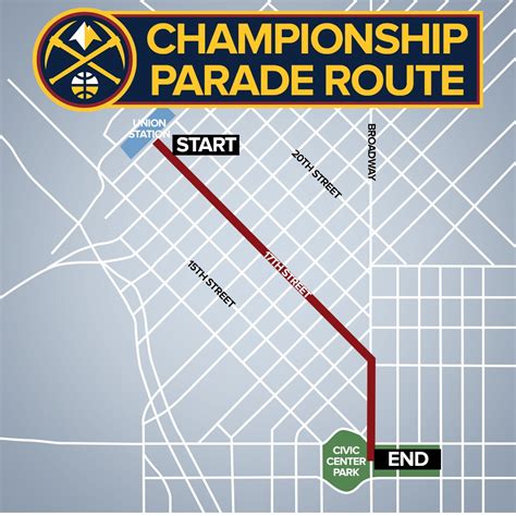 denver nuggets parade route 2023